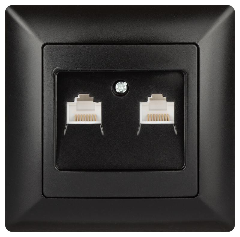 4-304-05 Intro Розетка информационная 2xRJ45 4-304-05 Intro Розетка информационная 2xRJ45