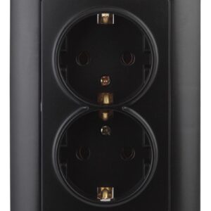 Розетка Intro Solo 4-205-05 с заземлением двойная 2X2P+E Schuko