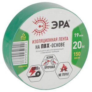 ЭРА ПВХ-изолента 19мм*20м зеленая купить оптом недорого