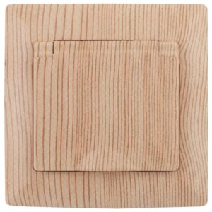 Розетка Intro Solo 4-203-11 с заземлением 2P+E Schuko с крышкой