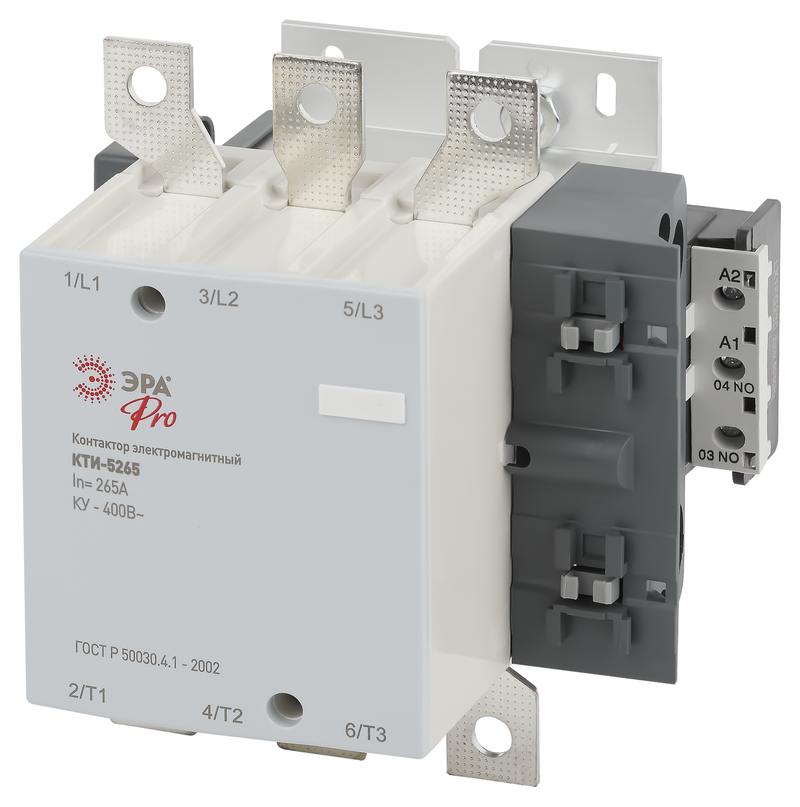Контактор КТИ-5265 ЭРА PRO KKT50-265-400-10-E 265А 400В/АС3 оптом купить хорошая цена Контактор КТИ-5265 ЭРА PRO KKT50-265-400-10-E 265А 400В/АС3 купить оптом недорого