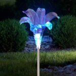 Светильник уличный ЭРА ERASF22-19 Лилия на солнечных батареях садовый 75 см купить оптом недорого