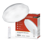 Светильник светодиодный COMFORT DIAMOND 120Вт 230В 3000-6500K 9600Лм 500x90мм с пультом ДУ IN HOME купить оптом недорого