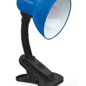 Светильник настольный под лампу на прищепке СНП 21ТС 40Вт E27 230В СИНИЙ (с подвесом) IN HOME купить оптом недорого