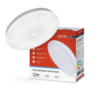 Светильник светодиодный серии DECO АВРОРА 12Вт 230В 6500К 1080Лм 210х65мм IN HOME купить оптом недорого