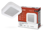 Светильник светодиодный серии RING-1540S-W 15Вт 230В 4000К 910Лм 190мм IP65 КВАДРАТ IN HOME купить оптом недорого