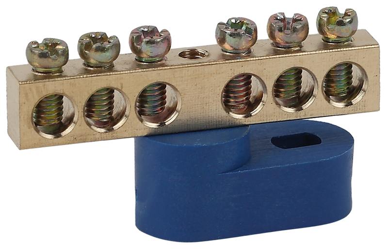 Шина ЭРА NO-222-96-1 N ноль на одном угловом изоляторе ШНИ-6х9-6-У1-Синий оптом купить хорошая цена Шина ЭРА NO-222-96-1 N ноль на одном угловом изоляторе ШНИ-6х9-6-У1-Синий купить оптом недорого