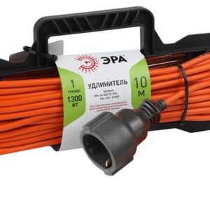 Удлинитель силовой ЭРА UFx-1e-3x0.75-10m на рамке c заземлением 1 розетка 10м ПВС 3x0.75мм2 купить оптом недорого