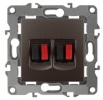 12-3112-13 ЭРА Розетка аудио двойная