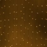 Светодиодная новогодняя гирлянда Intro Holiday INZL-01Z занавес 3*3 м теплый белый 300 led 220в купить оптом недорого