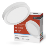 Панель светодиодная накладная круглая NRLP-VC 20Вт 230В 6500К 1600Лм 170мм белая IP40 IN HOME купить оптом недорого