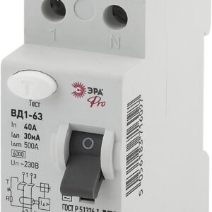 УЗО ЭРА PRO NO-902-25 ВД1-63 2P 40А 30мА купить оптом недорого