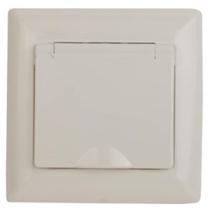 Розетка Intro Solo 4-203-02 с заземлением 2P+E Schuko с крышкой