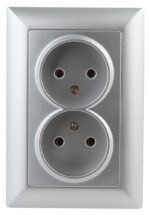 Розетка Intro Solo 4-204-03 без заземления двойная 2х2P