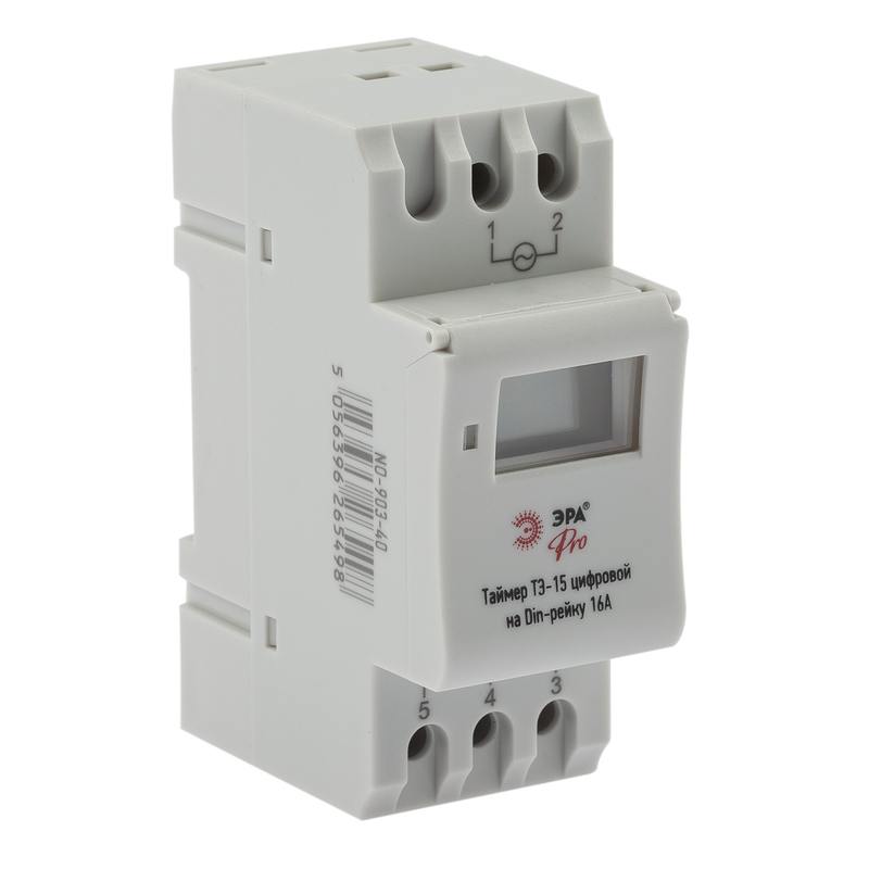 Таймер ЭРА PRO NO-903-40 ТЭ-15 цифровой на Din-рейку 16А оптом купить хорошая цена Таймер ЭРА PRO NO-903-40 ТЭ-15 цифровой на Din-рейку 16А купить оптом недорого