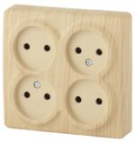 11-2210-11 ЭРА Розетка 4х2P