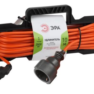Удлинитель силовой ЭРА UFx-1e-3x1.5-10m на рамке c заземлением 1 розетка 10м ПВС 3x1.5мм2 купить оптом недорого