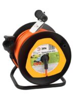 Удлинитель силовой ЭРА RPx-1e-3x1.5-40m для газонокосилки c заземлением 1 розетка 40м ПВС 3х1.5мм2 купить оптом недорого