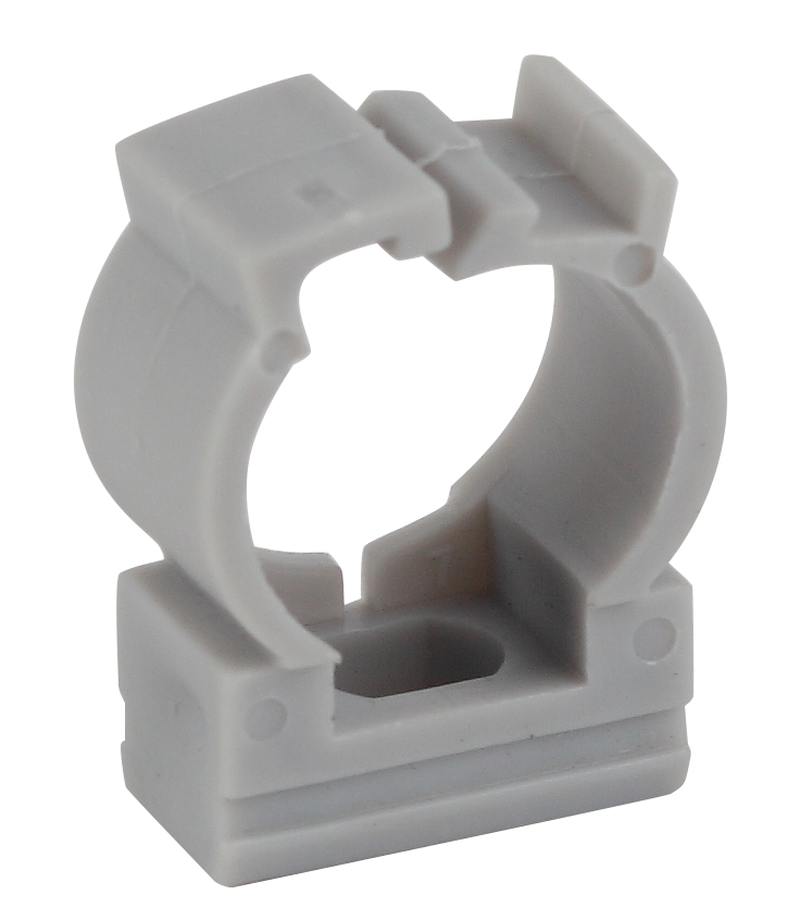 ЭРА Крепеж-клипса (серый) для трубы d 20мм с фиксатором оптом купить хорошая цена ЭРА Крепеж-клипса (серый) для трубы d 20мм с фиксатором купить оптом недорого