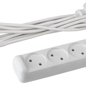 Удлинитель электрический ЭРА U-3-5m-2x1 без заземления 3 розетки 5м ПВС 2x1мм2 10А купить оптом недорого