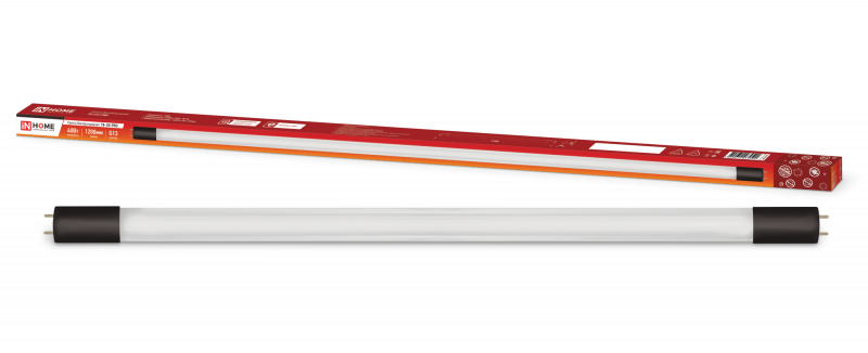 Лампа бактерицидная T8-UV-PRO 40Вт 230В G13 1200мм прозрачная IN HOME оптом купить хорошая цена Лампа бактерицидная T8-UV-PRO 40Вт 230В G13 1200мм прозрачная IN HOME купить оптом недорого