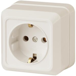 Розетка Intro Quadro 2-202-02 с заземлением 2P+E Schuko