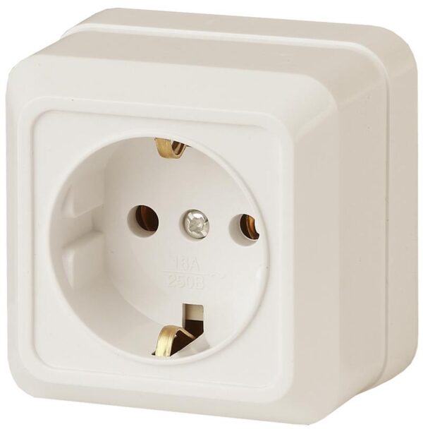 Розетка Intro Quadro 2-202-02 с заземлением 2P+E Schuko