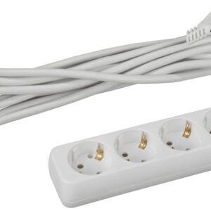 Удлинитель электрический ЭРА U-4e-3m-3x1 с заземлением 4 розетки 3м ПВС 3x1мм2 16А купить оптом недорого