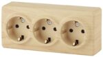 11-2208-11 ЭРА Розетка 3х2P+E Schuko