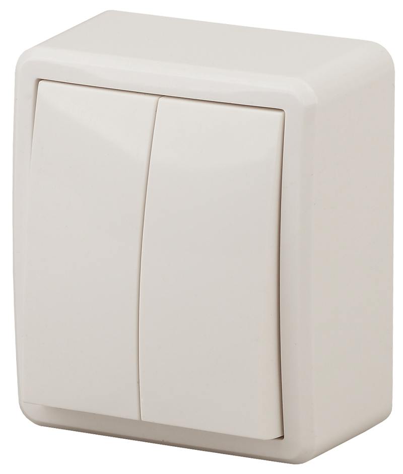 11-1204-02 ЭРА Выключатель двойной 11-1204-02 ЭРА Выключатель двойной