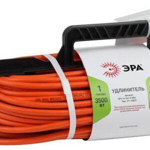 Удлинитель силовой ЭРА UFx-1e-3x1.5-40m на рамке c заземлением 1 розетка 40м ПВС 3x1.5мм2 купить оптом недорого