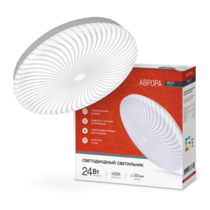 Светильник светодиодный серии DECO АВРОРА 24Вт 230В 4000К 2160Лм 330х55мм IN HOME купить оптом недорого