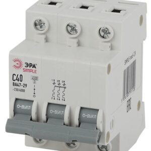 Автоматический выключатель ЭРА SIMPLE SIMPLE-mod-25 3P 40А (C) 4