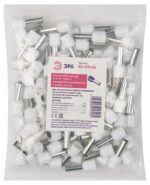 Наконечник-гильза НШВИ ЭРА NO-570-05 Е10-12 10мм2 с изолированным фланцем слоновая кость упаковка 100 шт купить оптом недорого