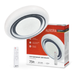 Светильник светодиодный COMFORT AURORA 75Вт 230В 3000-6500K 6000Лм 480x80мм с пультом ДУ IN HOME купить оптом недорого