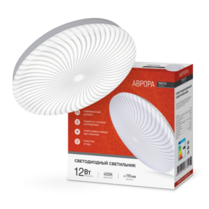 Светильник светодиодный серии DECO АВРОРА 12Вт 230В 4000К 1080Лм 210х65мм IN HOME купить оптом недорого