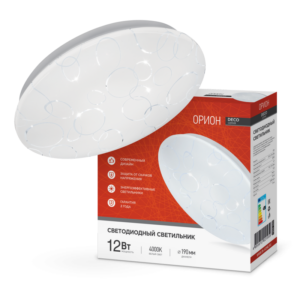 Светильник светодиодный серии DECO ОРИОН 12Вт 230В 4000К 1080Лм 210х65мм IN HOME купить оптом недорого