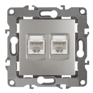 12-3108-15 ЭРА Розетка информационная двойная 2XRJ45