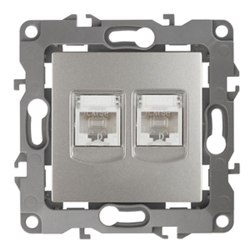 12-3108-15 ЭРА Розетка информационная двойная 2XRJ45 12-3108-15 ЭРА Розетка информационная двойная 2XRJ45
