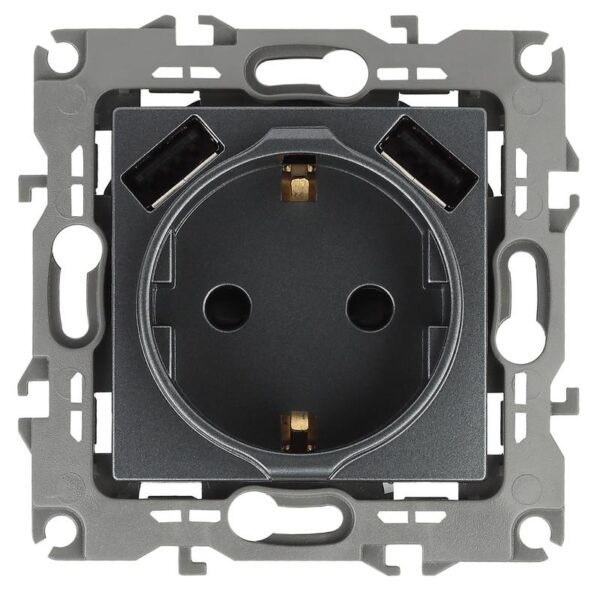 12-4109-12 ЭРА Розетка 2P+E 16A-250В