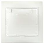 Розетка Intro Plano 1-203-06 с заземлением 2P+E Schuko с крышкой