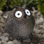 ERAFYS01-08 ЭРА Садовый светильник Сова серая на солнечной батарее