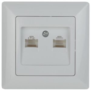 Розетка Intro Solo 4-304-01 информационная двойная 2xRJ45