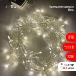 ENIN-10B ЭРА Гирлянда LED Нить 10 м теплый свет 8 режимов