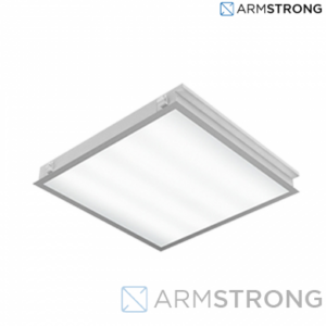 Светодиодный светильник "ВАРТОН"для гипсокартонных потолков 570*570*65мм 27 ВТ 6500К с функцией аварийного освещения купить оптом недорого