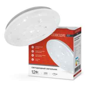 Светильник светодиодный серии DECO СОЗВЕЗДИЕ 12Вт 230В 4000К 1080Лм 210х65мм IN HOME купить оптом недорого
