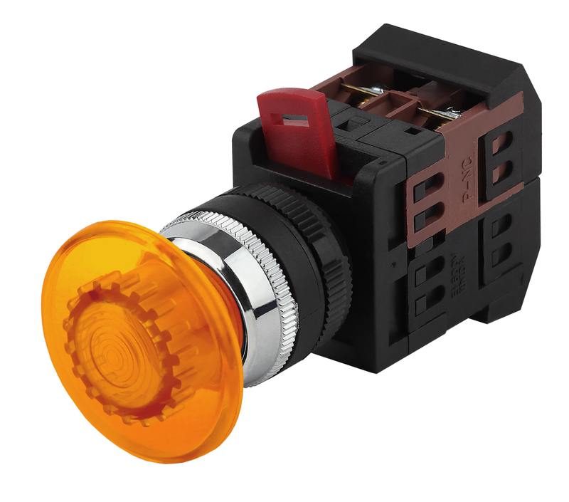 Кнопка ЭРА BBG30-AEA-K05E AEА-22 Грибок желтый d22мм 1з+1р оптом купить хорошая цена Кнопка ЭРА BBG30-AEA-K05E AEА-22 Грибок желтый d22мм 1з+1р купить оптом недорого