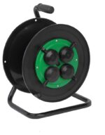 Катушка пластиковая ЭРА RP-4e-IP44 для подключения провода 4 розетки c заземлением с защитными крышками купить оптом недорого