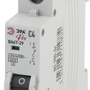 Автоматический выключатель ЭРА PRO NO-900-06 ВА47-29 1P 4А кривая C 4