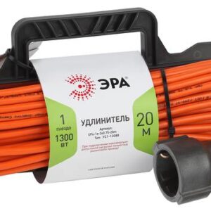 Удлинитель силовой ЭРА UFx-1e-3x0.75-20m на рамке c заземлением 1 розетка 20м ПВС 3x0.75мм2 купить оптом недорого